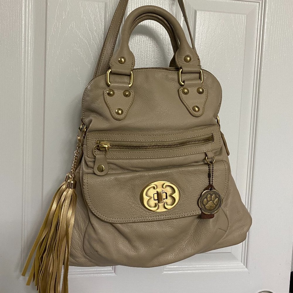 GUC~Emma Fox Large "Mushroom" foldover satchel